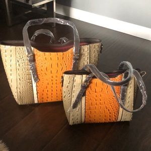 Diophy large carry-all tote with medium bag & extra straps